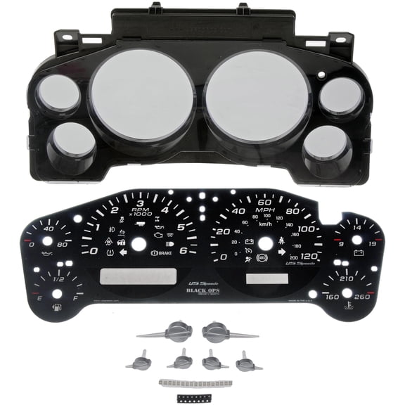 Dorman 10-0111B Instrument Cluster Upgrade Kit for Specific Chevrolet / GMC Models Fits select: 2008-2012 CHEVROLET SILVERADO, 2007-2012 GMC SIERRA