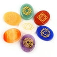 thumbnail image 2 of Chakra Stones, Healing Crystals, Convenient Cool Delicate Comfortable Positive Energy Chakra Stone, For  Therapy, 2 of 8