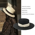 thumbnail image 4 of Sonducket Sombrero de paja de verano de ala ancha, informal, transpirable, para acampar, pescar, viajar, playa, moda, tapa plana, gorra Sombreros Type1 NO1, 4 of 6