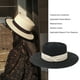 thumbnail image 3 of Sonducket Sombrero de paja de verano de ala ancha, informal, transpirable, para acampar, pescar, viajar, playa, moda, tapa plana, gorra Sombreros Type1 NO1, 3 of 6