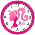 thumbnail image 1 of Barbie Silhouette Logo Bright Pink 10 Wall Clock, 1 of 2