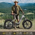 thumbnail image 2 of TST Electric Bike for Adult, 750W Motor 48V/15AH, SGS, 20"x4" Fat Tire Mountain E-bike, Hydraulic Disc Brakes, APP Control, 2 of 6