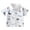 White, variant on Hiijoy Toddler Boys Cotton Polo Shirt Dinosaur Print Short Sleeve T-Shirt, Sizes 2-10