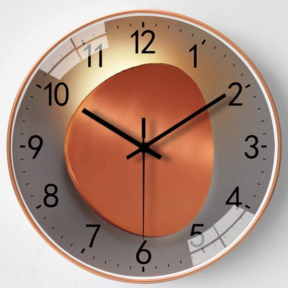 DESIGNICE Wall Clock,Geometric Design Meets Artful Elegance Small Wall Clock,Multiple Spaces and Styles Wall Clocks Battery Operated,Style3