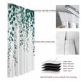 thumbnail image 6 of Spring Leaf Blackout Curtains for Bedroom/Living Room, Pinch Pleated Black Out Curtains, Country Simple Ombre Green Botanical Vines Room Darkening Window Drapes with Hooks 2 Panels, 39"x70", 6 of 8