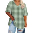 thumbnail image 1 of Birdeem Blouses pour Femmes T-Shirt de Sport pour Femmes Surdimensionné à Col en V à Manches Courtes Imprimé d'Été, 1 of 1