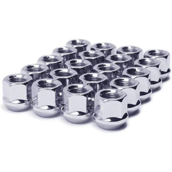 20pc 7/16-20 Chrome Open End Lug Nuts Compatible with Classic Compatible with Chevy Corvette Camaro Chevelle
