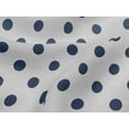 thumbnail image 4 of oneOone Viscose Jersey Dark Dusty Blue Fabric Polka Dots Dots Sewing Craft Projects Fabric Prints By Yard 60 Inch Wide, 4 of 5