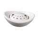 thumbnail image 2 of Plato de hielo seco con forma de lingote de oro, plato de callos espesados ​​para el comedor familiar Blanco, 2 of 9