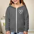 thumbnail image 2 of EnJoCho Unisex Boys Girls Zip Up Hoodie Oversized Long Sleeve Hooded Sweatshirt Casual Y2K Jacket Winter Clothes Street Fashion, 2 of 7