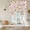 Pink, variant on Easter Balloon Curtains 63 Inch Length for Living Room/Bedroom, Spring Colorful Rabbit Ears Eggs Flowers Carrots Rod Pocket Privacy Door Curtains Decorative Tie Up Shade for Window 52"x63"