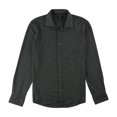 thumbnail image 1 of Alfani Mens Heathered Stretch Button Up Shirt, Grey, Medium, 1 of 1