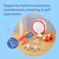thumbnail image 6 of Melissa & Doug Band-in-a-Box Clap! Clang! Tap! 10-Piece Musical Set, Toddler Toys, 6 of 11