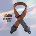 thumbnail image 6 of Adjustable Guitar Strap, Lengthened with Pick Holder, Soft Padded Comfort Guitar Shoulder Straps Belts Adjustable for Bass Khaki, 6 of 8