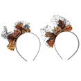 thumbnail image 1 of 2Pcs Halloween Hair Hoops Ghost Festival Pumpkin Design Hair Decors for Party, 1 of 4