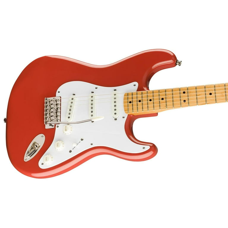 Squier Classic Vibe '50s Stratocaster Maple Fingerboard Electric Guitar Fiesta Red Squier Classic Vibe '50s Stratocaster Maple Fingerboard Electric Guitar Fiesta Red