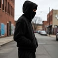 thumbnail image 5 of Zormilly Fleece Jacket Men Winter Fuzzy Zip Up Hoodie with Pockets Balaclava Fashion Warm Coats, S-3XL, 5 of 7