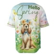 thumbnail image 2 of Cocker Spaniel Hello Spring Time Flower Floral Nature All Over Print 3D Baseball Shirt Cockers Dog Lover Gifts Softball Sport - 02031, 2 of 6