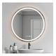 thumbnail image 3 of Espejo LED de 45 cm con Sensor Touch, Función Anti-Empañante y Reloj Integrado - Estilo Minimalista de Alta Definición, 3 of 6