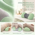 thumbnail image 4 of Memory Foam Lumbar Support Pillow, Ergonomic Lower Back Cushion for Back, 4 of 7
