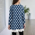 thumbnail image 3 of zbxnLI Little and Big Girls Long Sleeve Shirts Polka Dot Printed Graphic T-Shirts Basic Tee Fall Blouses, 3 of 6