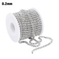 thumbnail image 1 of Cadena de garra de corte de 10 yardas, cadena de cierre de diamantes de imitación de cristal para manualidades de costura, suministros de boda, 2 mm Methold HA000577-01, 1 of 6