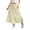 Beige, variant on Umfun Girl's Textured Tiered Maxi Skirt with Drawstring Waist - Flowy Lightweight Long Skirt for Beach Vacation & Summer Travel Outings