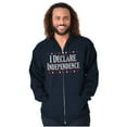 thumbnail image 4 of Funny Who's Your Daddy USA American Zip Up Hoodie Men's Women's Brisco Brands S, 4 of 6