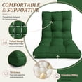 thumbnail image 5 of Kimunuk Outdoor Chair Cushions Set of 2, 42 x 21 x 4 in Non Slip Porch Swing Cushion Seat Back Cushions with Ties for Indoor Patio Rocking Chair, Green, 5 of 7