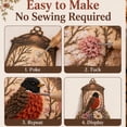 thumbnail image 6 of Always Near 3D Fabric Poke Art Memory Lantern Kit, No Sew DIY Bird Memorial Craft Kit, Easy Beginner Creative Project, Relaxing Hobby Home Decor Gift for Adults Women, 6 of 6