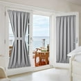 thumbnail image 2 of Door Curtains for Door Window, French Door Curtains for Privacy, Easy Installed Door Panels, Front Door Sidelight Curtain Tie up Shade, Washable Curtain, 1 Panel, 2 of 4