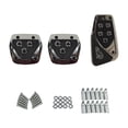 thumbnail image 1 of 2 piezas de almohadillas de pedal de coche genéricas de alto rendimiento y fáciles de instalar. Equipo manual negro, 1 of 8