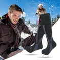 thumbnail image 6 of Electric Heated Socks Outdoor Sport Socks Fast Heating For Skiing Sport Supplies (Black), 6 of 10