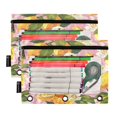 thumbnail image 3 of Duck and Lemon 2 Pack Pencil Pouches Zipper Pencil Case 3 Ring Pencil Pouch Cosmetic Bag, 3 of 6