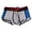 Grey, variant on Men's Breathable Comfortable Personalized Sports Cotton Boxer Dark Blue L