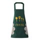 thumbnail image 1 of Delantal de cocina para mujer con bolsillos para limpiar las manos, bolsillo grande, para limpiar las manos, impermeable para cocinar y hornear (verde negruzco), 1 of 5