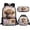 Highland Cow Dahlia Pattern, variant on Jeiento Highland Cow Backpack with Lunch Box Set for Girls Preschool School Bags Dahlia Bookbag and Lunch Bag Pencil Case 3 In 1 Elementary Middle School Bag Satchel