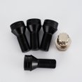 thumbnail image 5 of 4 Pcs M14*1.5 mm Écrou de Verrouillage de Roue en Acier Noir avec Clé de Rechange et Accessoire, 5 of 5
