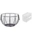 thumbnail image 1 of Cesta De Almacenamiento De Alambre De Hierro Acrílico Para Cocina Y Baño, Moderna Organizadora De Frutas, Verduras Y Papel Higiénico, Dispensador Montado En La Pared., 1 of 8
