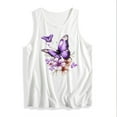 thumbnail image 4 of Tank Tops for Women Summer Casual Round Neck Short Sleeved Printed Graphic Tees Loose Sleeveless T Shirt, 4 of 4