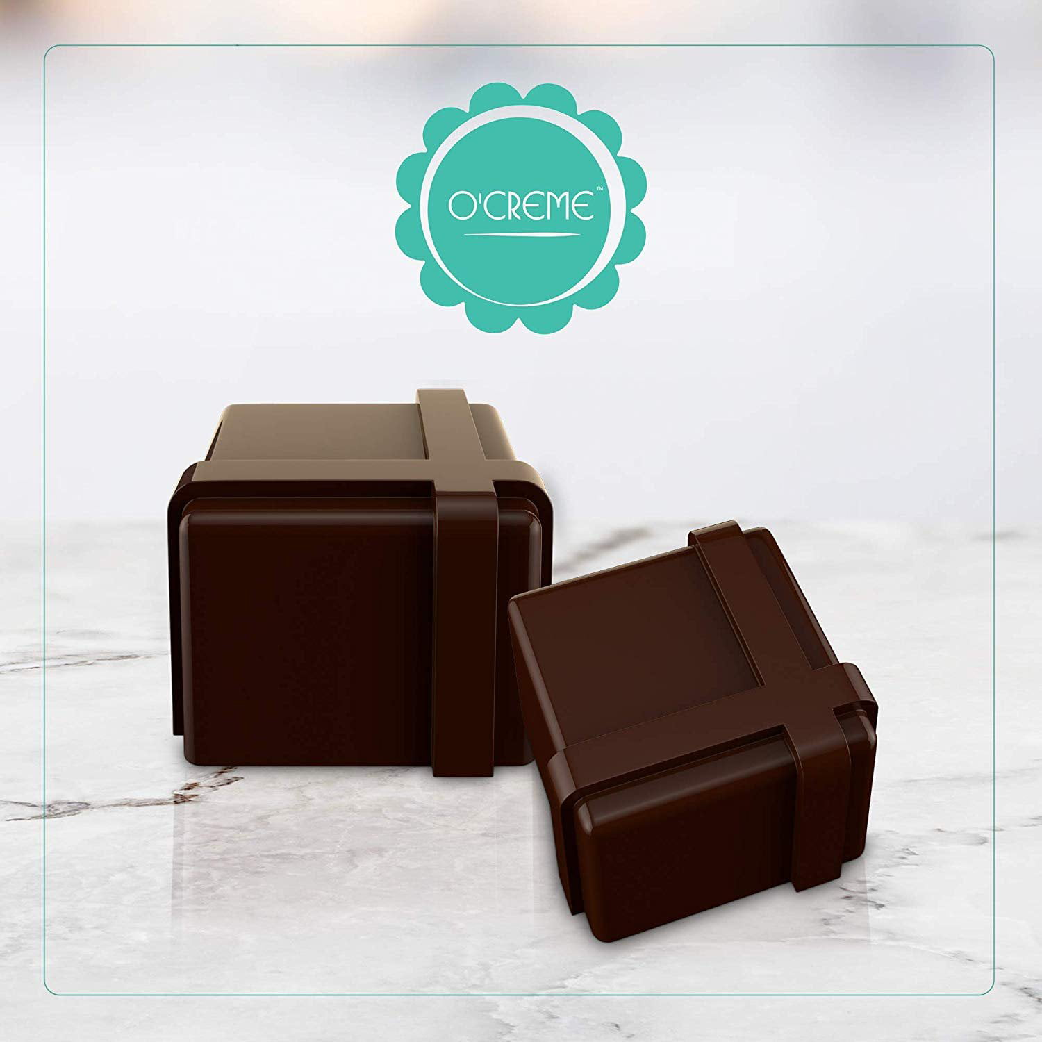 O'creme 96 Cavity Square Mini Brownie Silicone Mold For Chocolate Truffles,  Ganache, Jelly, Candy, Pralines, And Caramels : Target