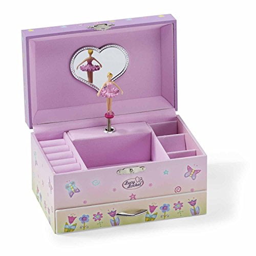 Lucy Locket Fairy Tale Kids Musical Jewelry Box Pink Glittery Kids