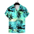 thumbnail image 4 of Camisetas de Lino para Hombres Vintage Bowling Manga Corta Cuello Cubano, Retro Playa Y Verano Hombre Manga Corta Botón Abajo Camisetas, 4 of 5