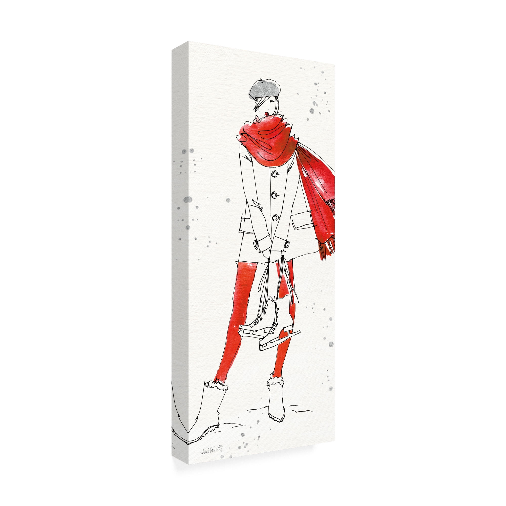 Trademark Fine Art 'Winter Fashion IV' Canvas Art by Anne Tavoletti