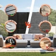thumbnail image 4 of YUSAZENS Galvanized Steel Outdoor Privacy Screen, Weather Resistant for Patio Backyard Privacy Protection Black, 4 of 7