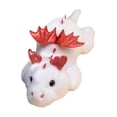 thumbnail image 4 of Peluche dinosaurio, juguete peluche, animal peluche, decoración del hogar, coleccionable, regalo cumpleaños dibujos animados, muñeco Blanco, 4 of 8
