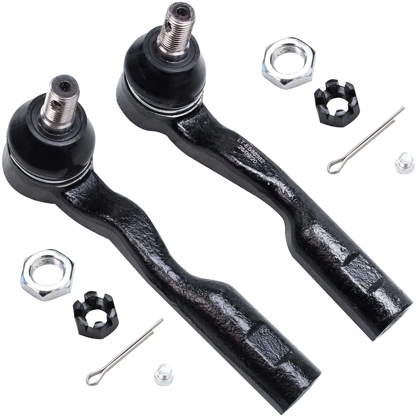 Detroit Axle - Front Inner Outer Tie Rod Ends Replacement for 2003 2004 2005 2006 Toyota Sequoia Tundra
