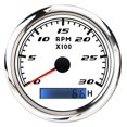 thumbnail image 1 of 6000 RPM Tachymètre Jauge avec Rétroéclairage Rouge 3K 4K 7K 8K RPM Tachomètre Numérique Capteur 85mm Acier Inoxydable 316 Jauges de Cadran, Facile à Calibrer, 1 of 6