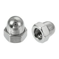 M4 Thread Dia Dome Head 304 Stainless Steel Cap Acorn Hex Nuts 20Pcs