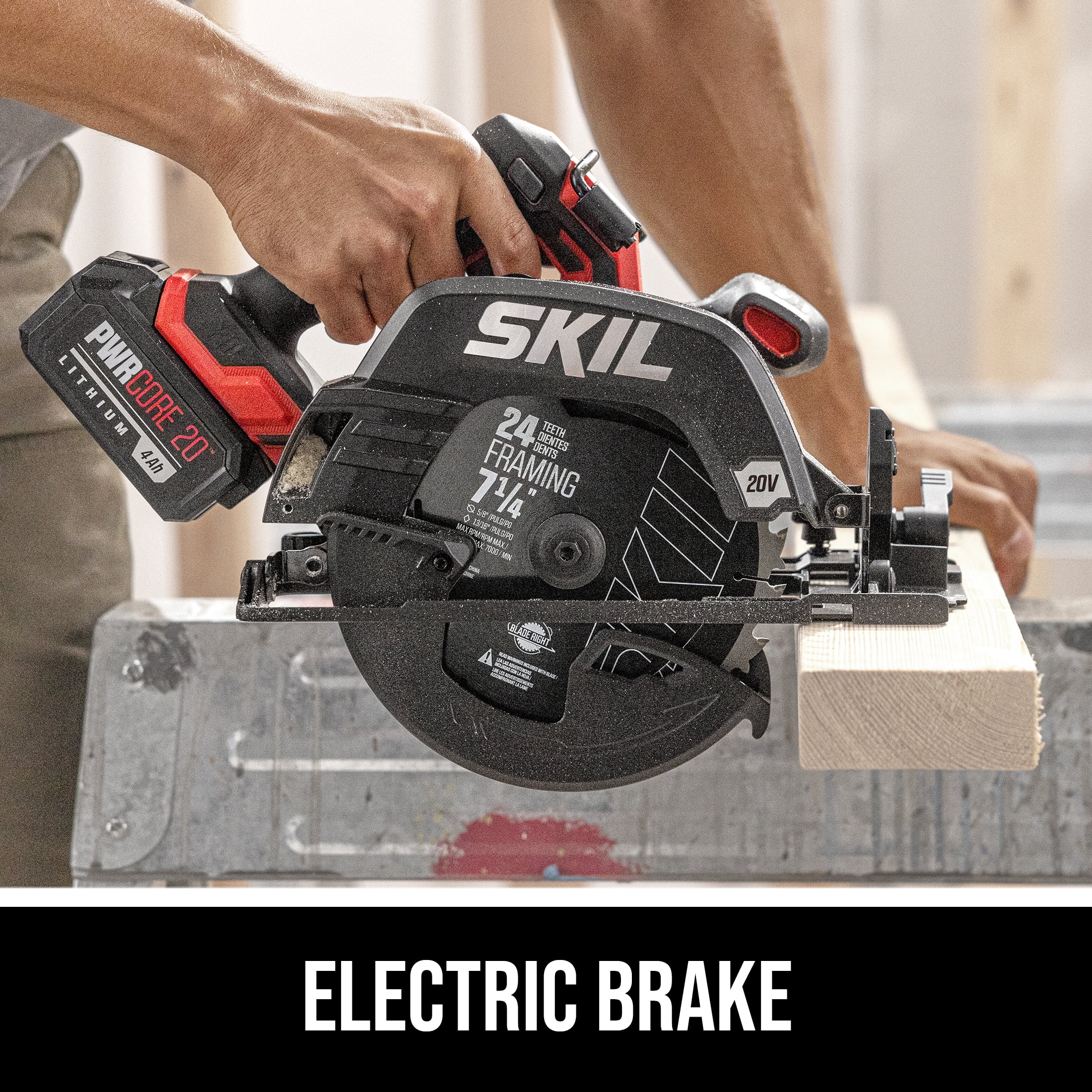 SKIL PWR CORE 20™ XP Brushless 20V 7-1/4 In. Circular Saw, Tool Only-CR5440B-00
